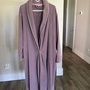 Victoria's Secret Plush Purple Robe Shawl Collar